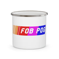 NASCAR Parody FOBPOG Enamel Camping Mug