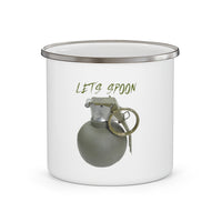 Let's Spoon Enamel Camping Mug