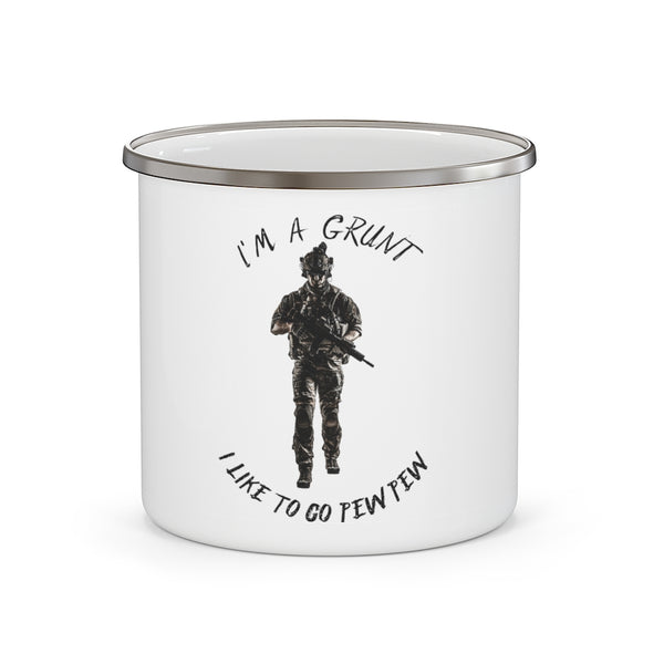 I'm A Grunt Enamel Camping Mug