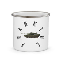 Frank The Tank Olive Drab Enamel Camping Mug